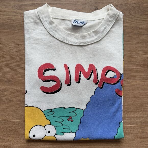 Vintage 90s The Simpsons Bah Humbug Size L-XL T-shirt Tee 1990 Oversized Rare - Picture 10 of 11